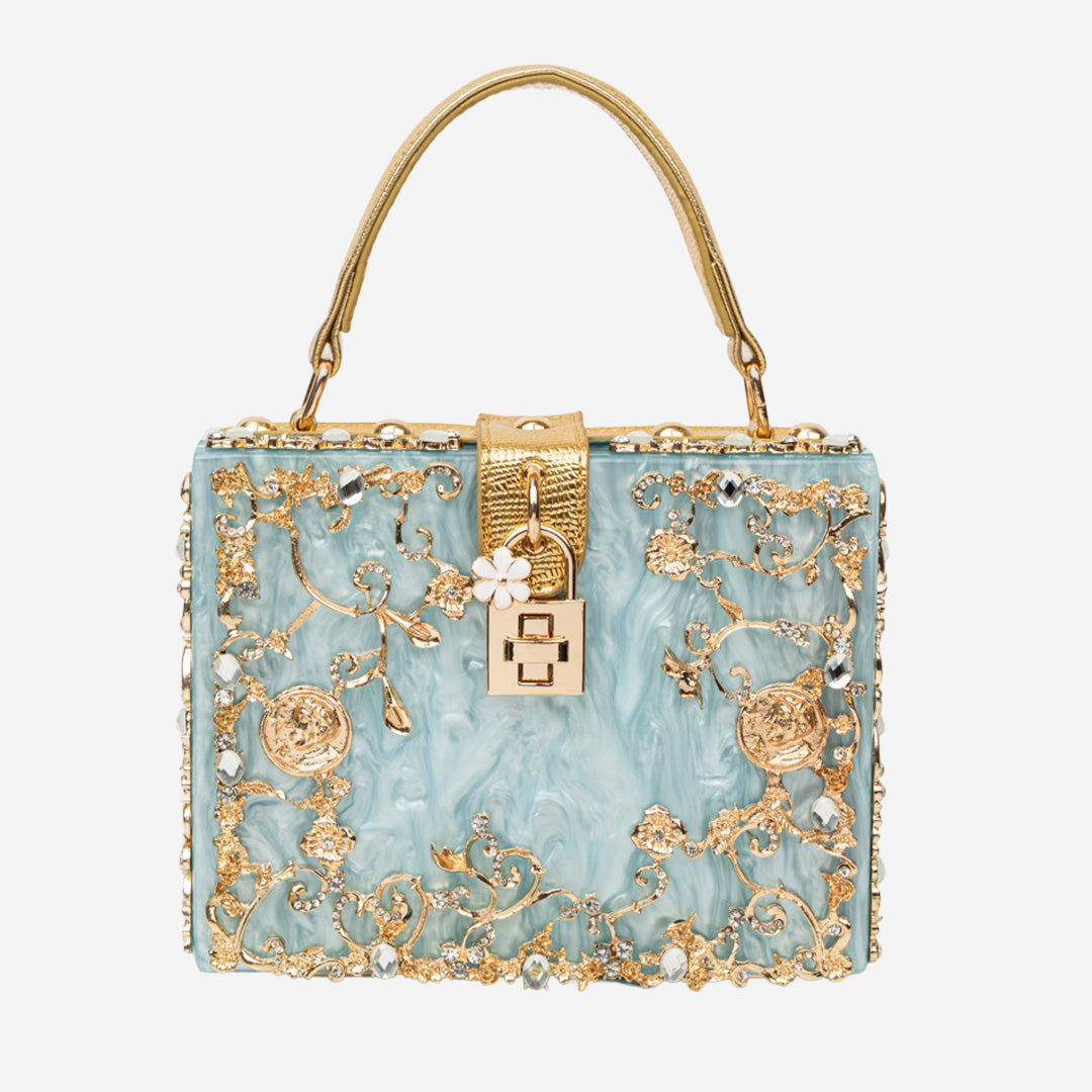 Florencea – Sofistikerad Boxväska med Blommotiv