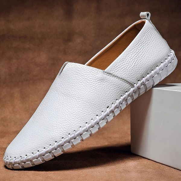 Elias™ – Handsydda Leather Loafers med tidlös elegans för alla säsonger