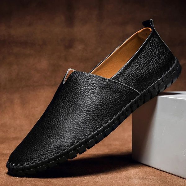 Elias™ – Handsydda Leather Loafers med tidlös elegans för alla säsonger