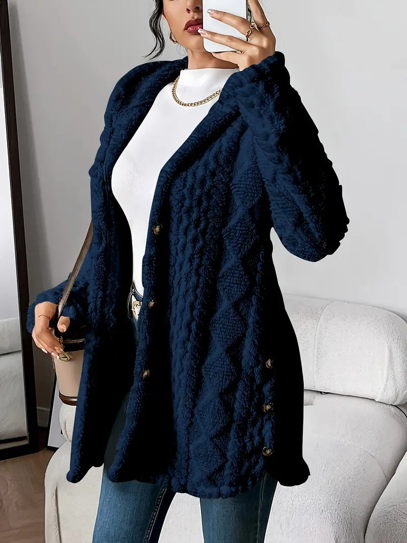 Celinne™ – Premium Knit Fleece Cardigan