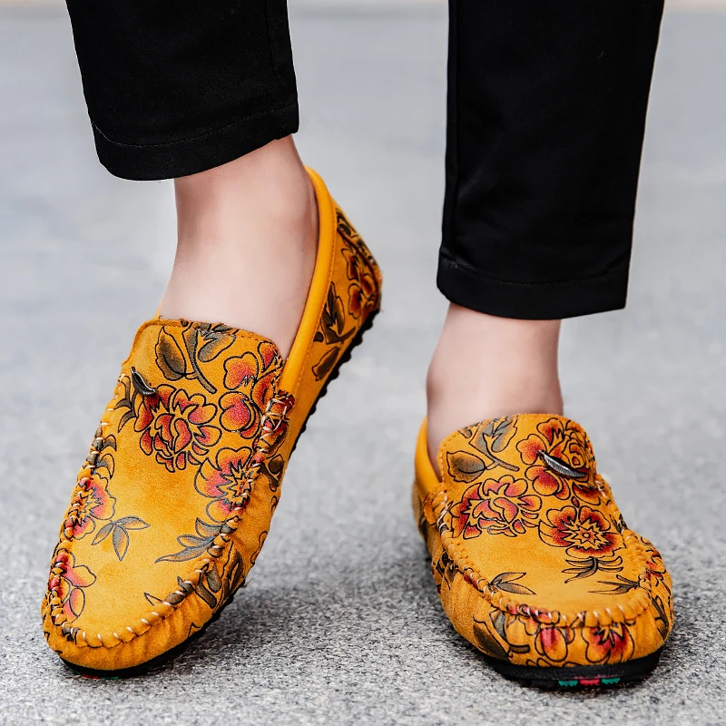 Alarik™ – Leather Loafers med blomsterdetaljer för alla säsonger