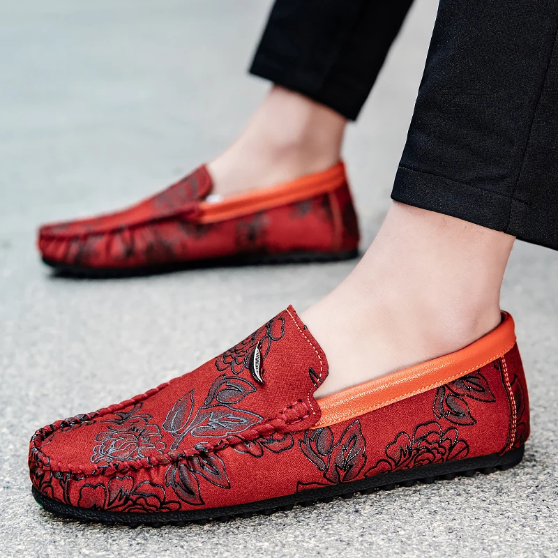 Alarik™ – Leather Loafers med blomsterdetaljer för alla säsonger