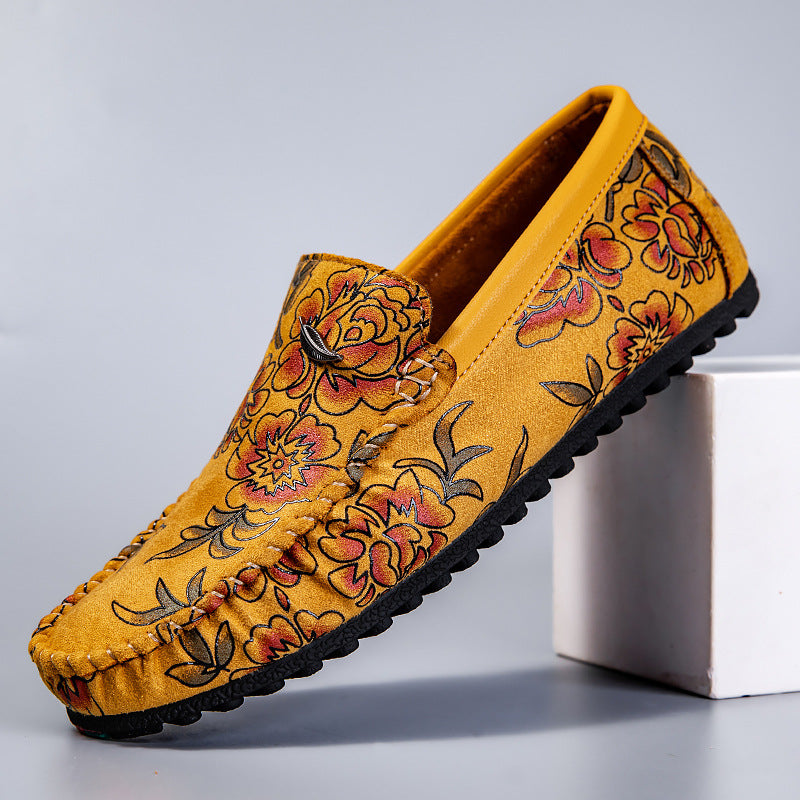 Alarik™ – Leather Loafers med blomsterdetaljer för alla säsonger