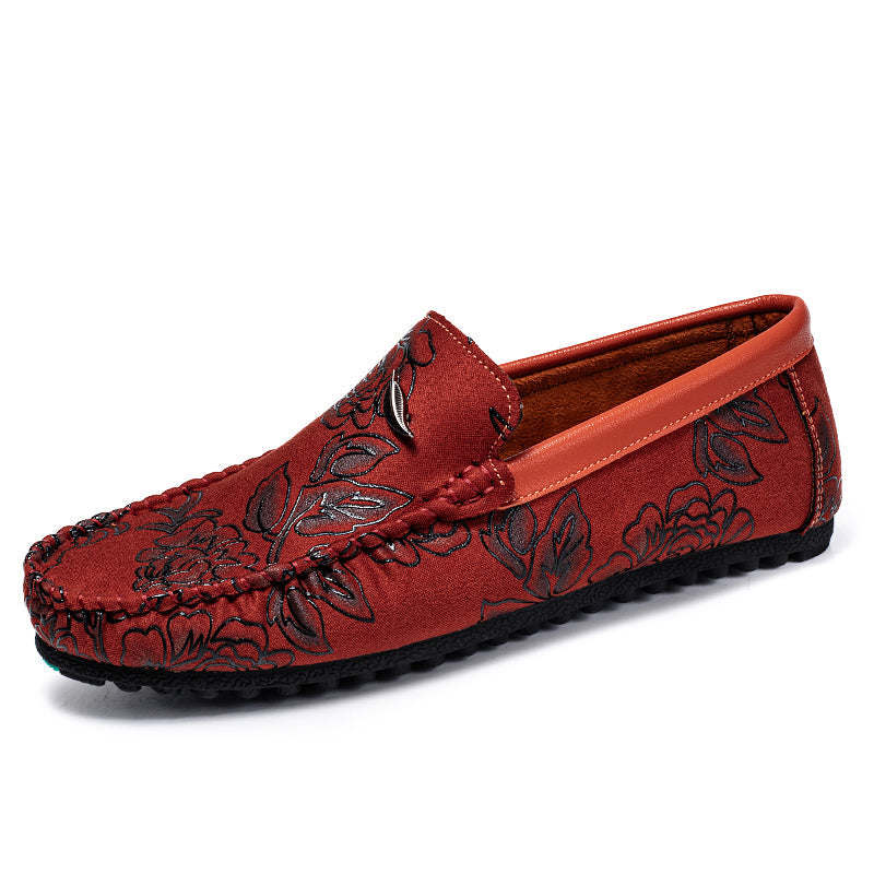 Alarik™ – Leather Loafers med blomsterdetaljer för alla säsonger