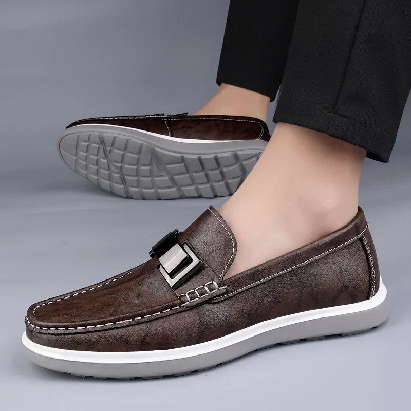 Albin™ – Luxury Leather Loafers med tidlös elegans för alla säsonger