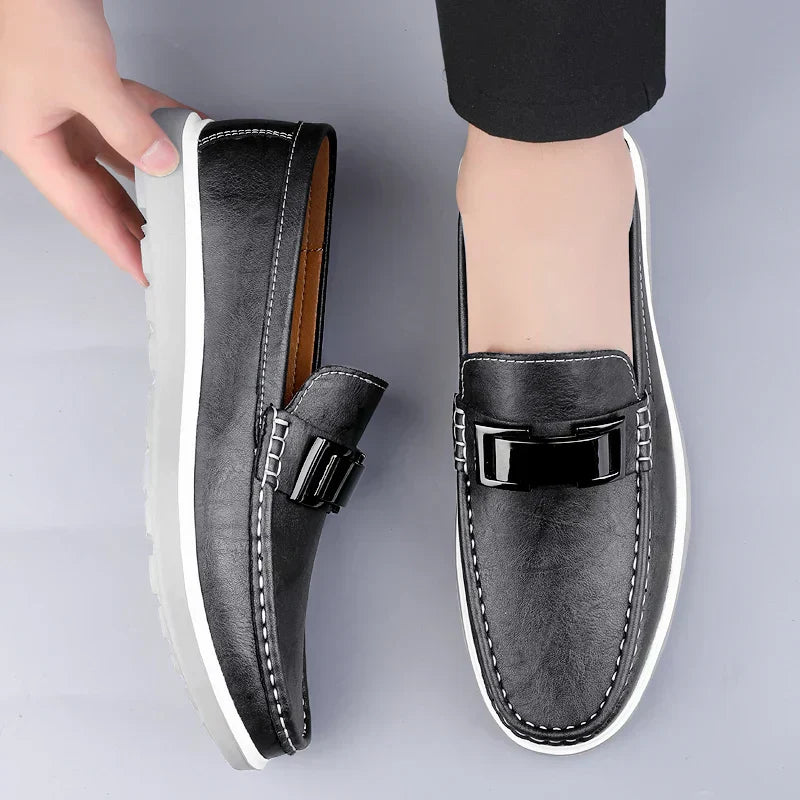Albin™ – Luxury Leather Loafers med tidlös elegans för alla säsonger