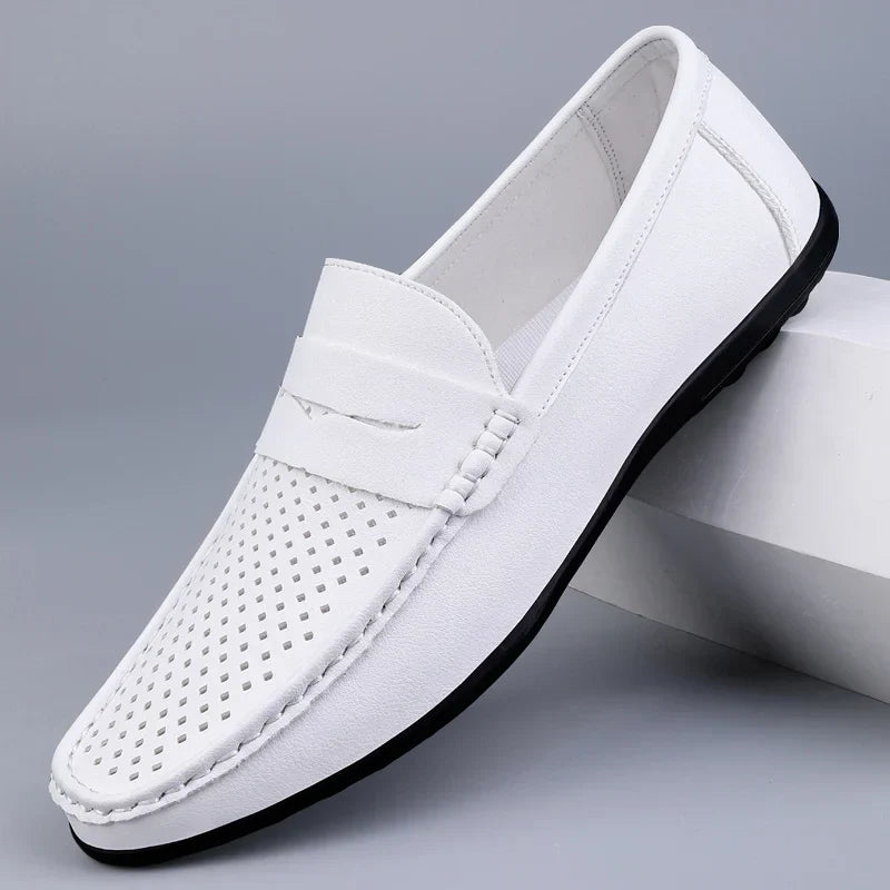Matteo™ – Italian Leather Loafers med tidlös elegans för alla säsonger