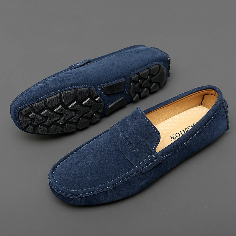 Levon™ – Suede Loafers med nautisk inspiration för alla säsonger