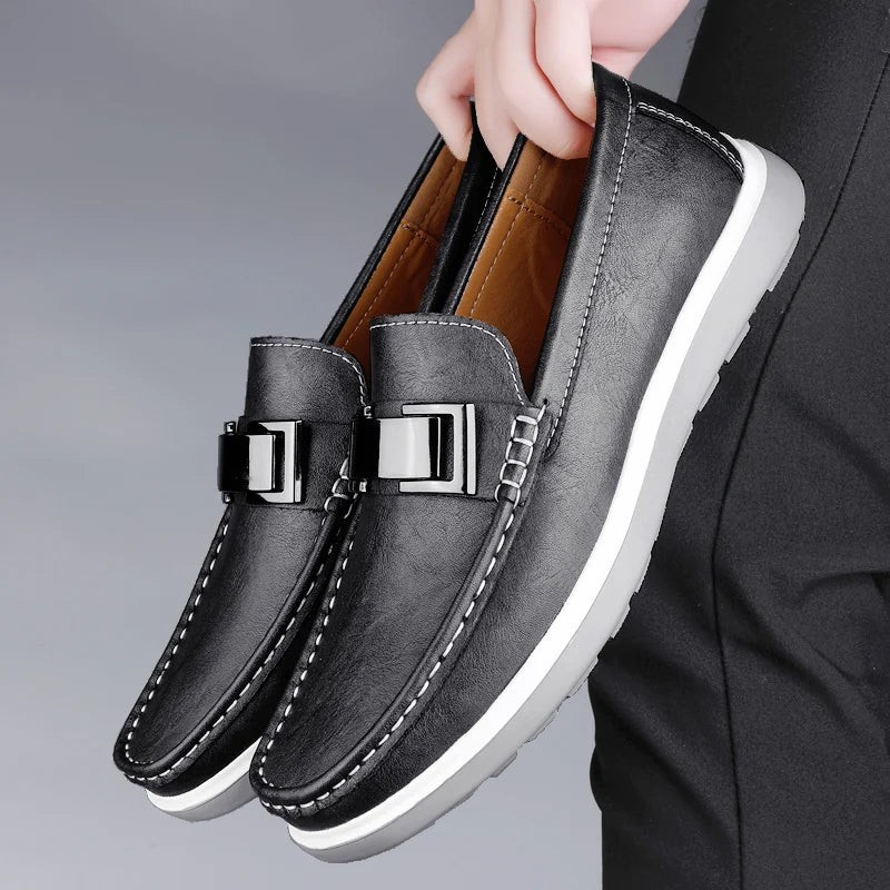 Albin™ – Luxury Leather Loafers med tidlös elegans för alla säsonger