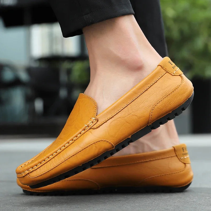 Sigvard™ – Vintage Leather Loafers med tidlös elegans för alla säsonger