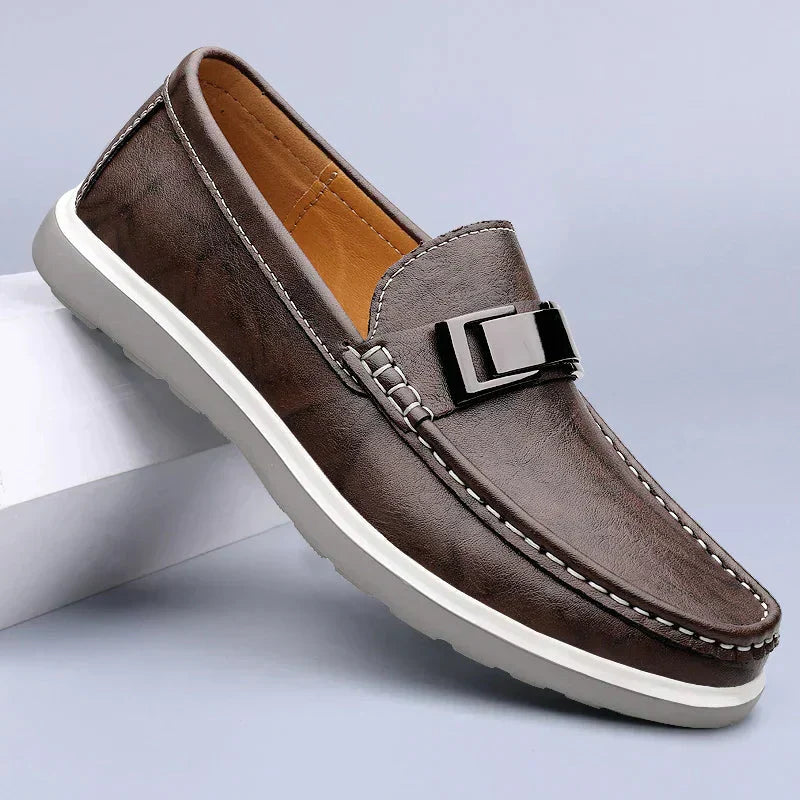 Albin™ – Luxury Leather Loafers med tidlös elegans för alla säsonger