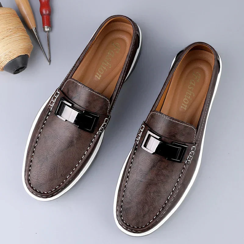 Albin™ – Luxury Leather Loafers med tidlös elegans för alla säsonger