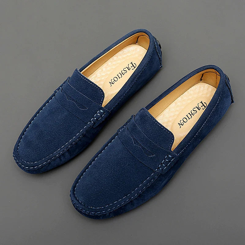 Levon™ – Suede Loafers med nautisk inspiration för alla säsonger