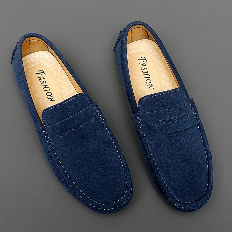 Levon™ – Suede Loafers med nautisk inspiration för alla säsonger