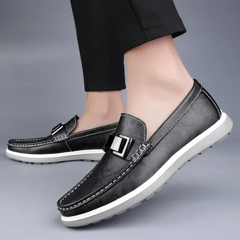 Albin™ – Luxury Leather Loafers med tidlös elegans för alla säsonger