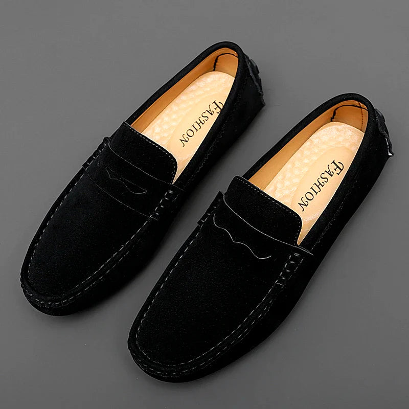 Levon™ – Suede Loafers med nautisk inspiration för alla säsonger