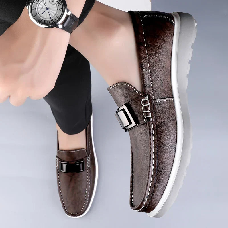 Albin™ – Luxury Leather Loafers med tidlös elegans för alla säsonger