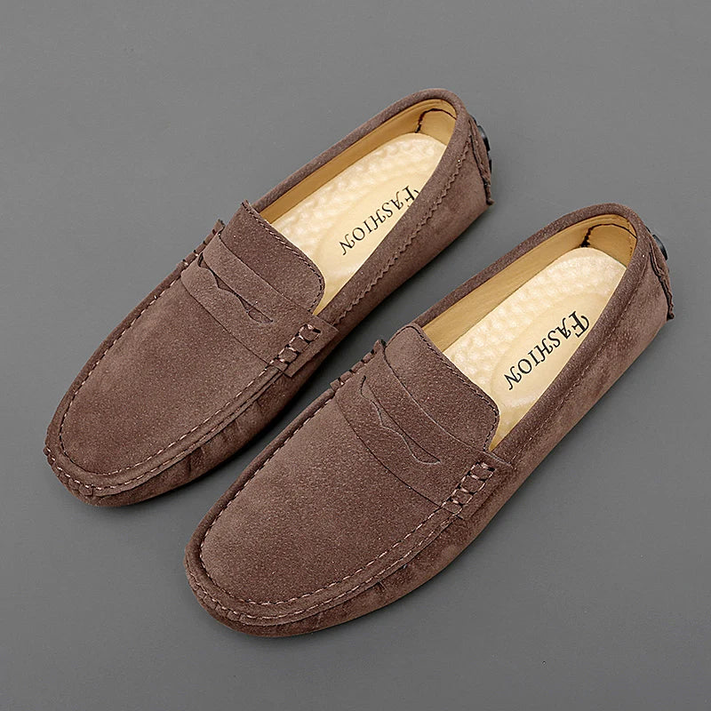 Levon™ – Suede Loafers med nautisk inspiration för alla säsonger