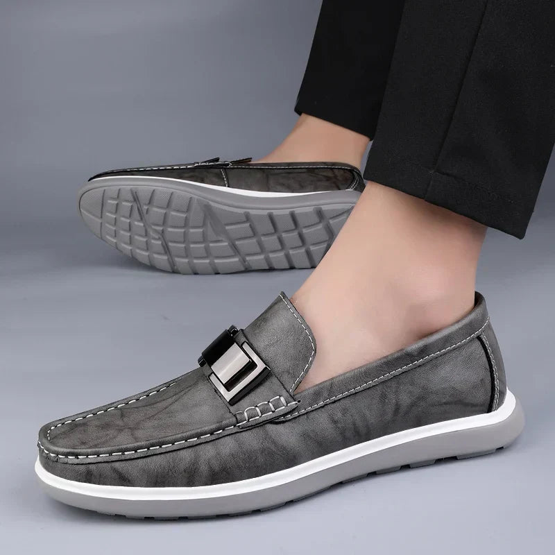 Albin™ – Luxury Leather Loafers med tidlös elegans för alla säsonger