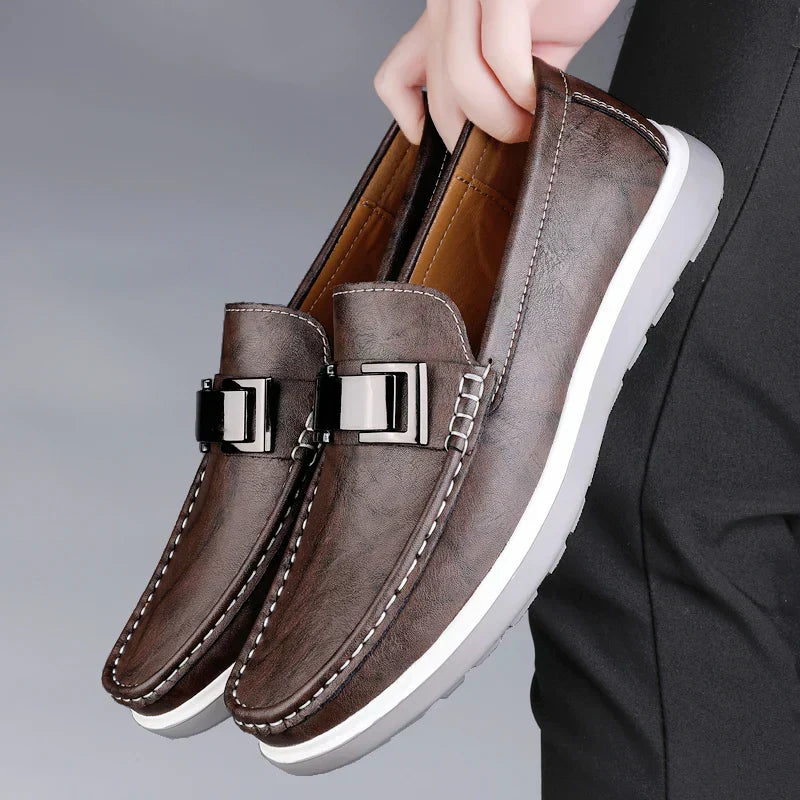 Albin™ – Luxury Leather Loafers med tidlös elegans för alla säsonger