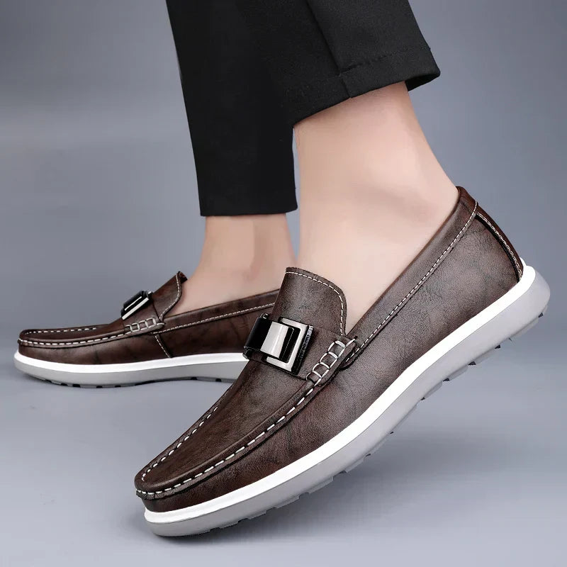 Albin™ – Luxury Leather Loafers med tidlös elegans för alla säsonger