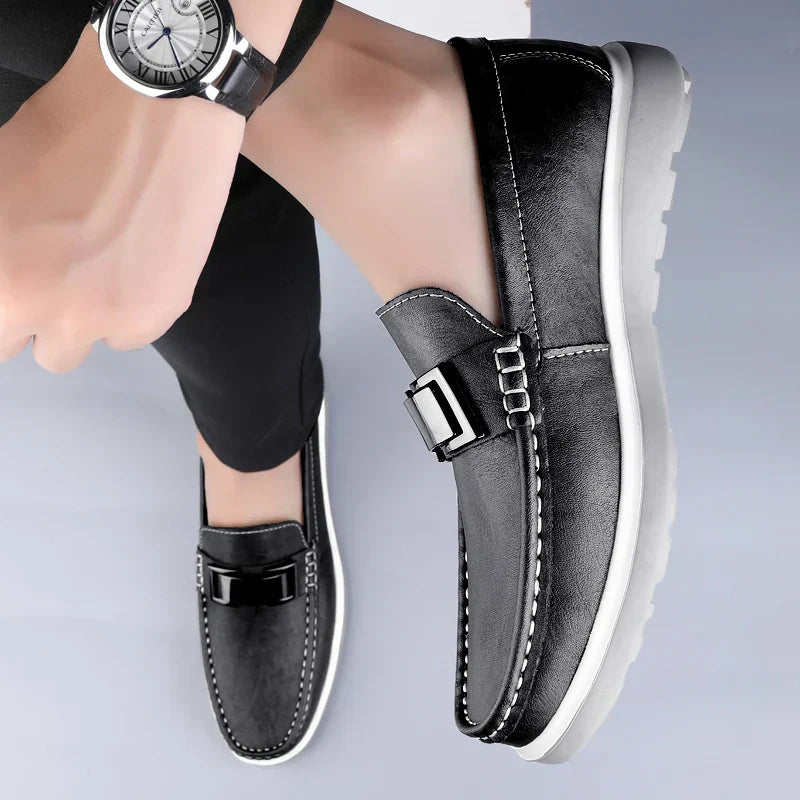 Albin™ – Luxury Leather Loafers med tidlös elegans för alla säsonger