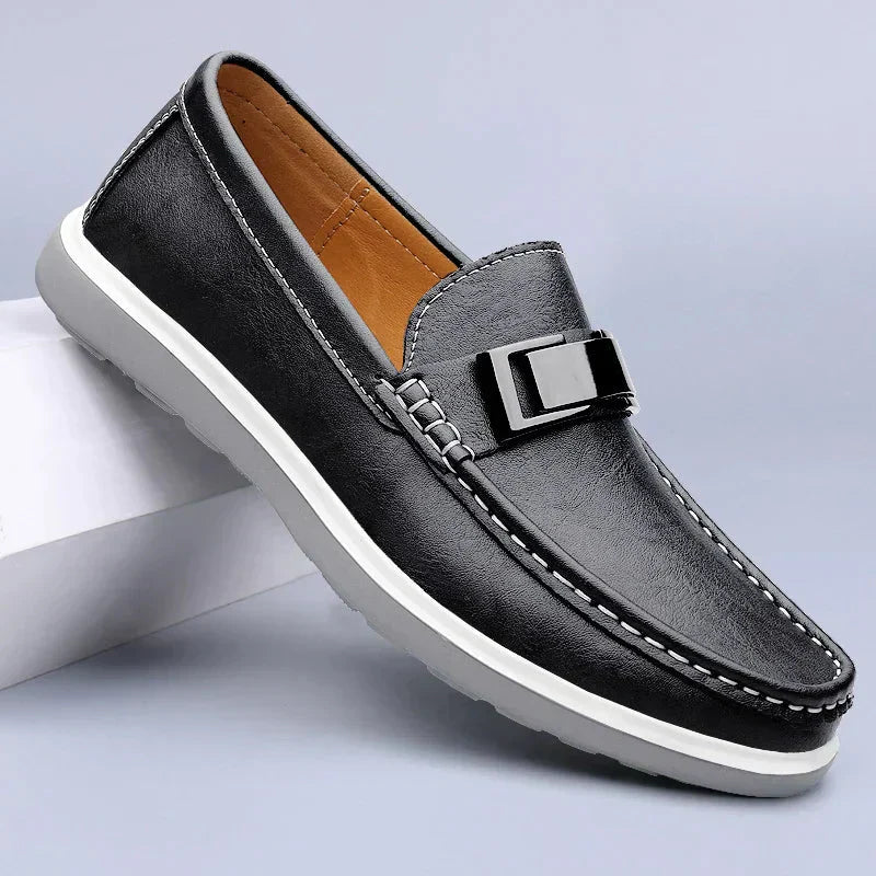 Albin™ – Luxury Leather Loafers med tidlös elegans för alla säsonger