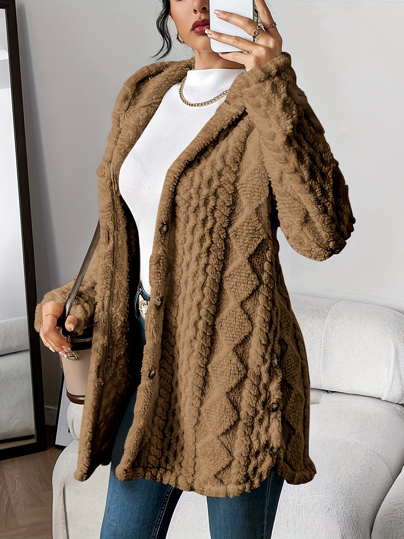 Celinne™ – Premium Knit Fleece Cardigan