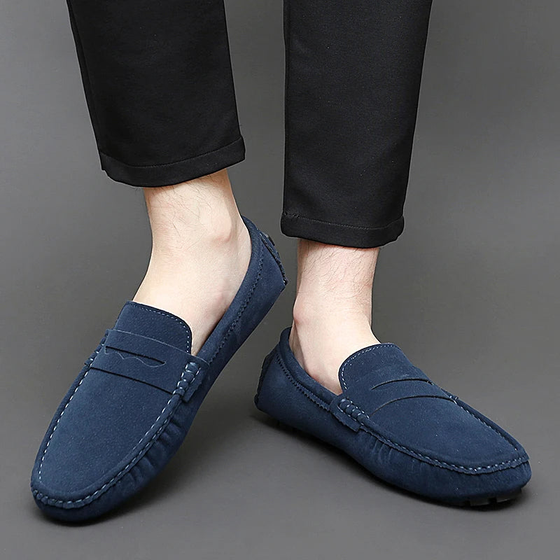 Levon™ – Suede Loafers med nautisk inspiration för alla säsonger
