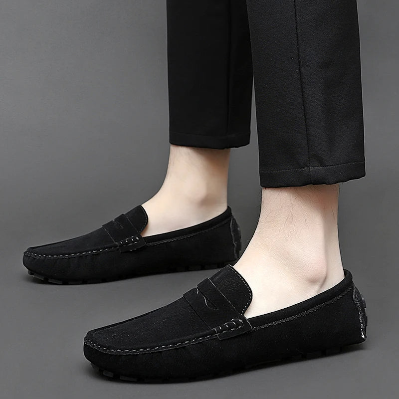 Levon™ – Suede Loafers med nautisk inspiration för alla säsonger