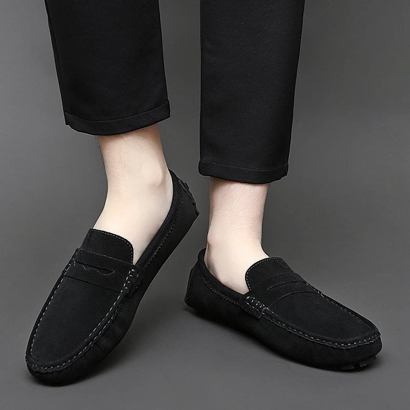 Levon™ – Suede Loafers med nautisk inspiration för alla säsonger