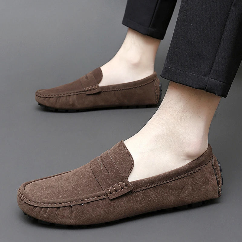 Levon™ – Suede Loafers med nautisk inspiration för alla säsonger