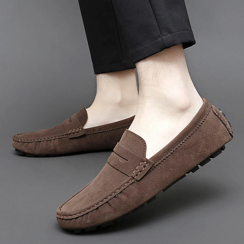 Levon™ – Suede Loafers med nautisk inspiration för alla säsonger