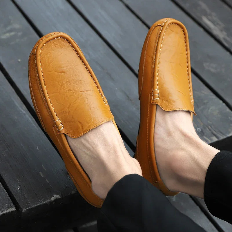 Sigvard™ – Vintage Leather Loafers med tidlös elegans för alla säsonger