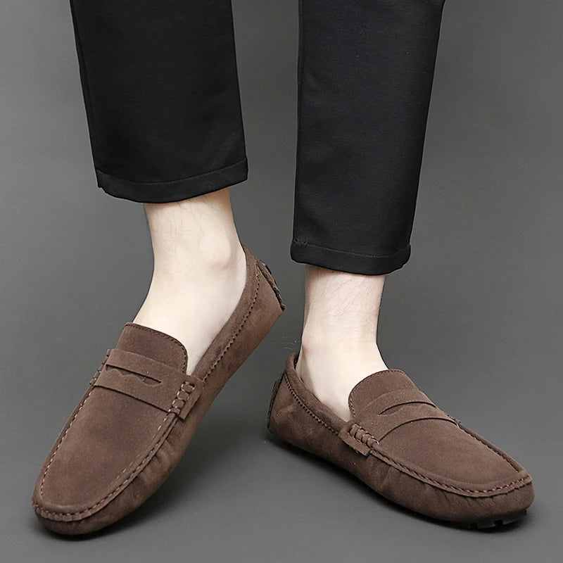 Levon™ – Suede Loafers med nautisk inspiration för alla säsonger