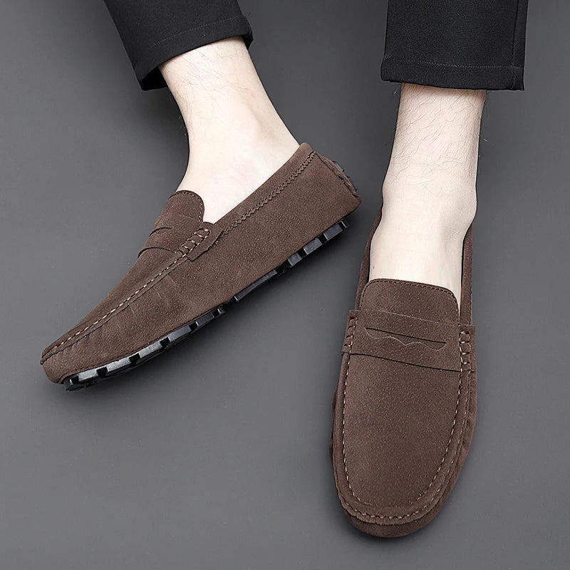 Levon™ – Suede Loafers med nautisk inspiration för alla säsonger