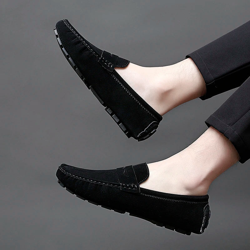Levon™ – Suede Loafers med nautisk inspiration för alla säsonger