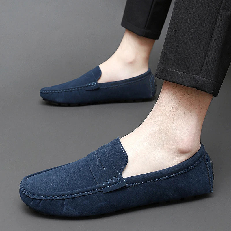 Levon™ – Suede Loafers med nautisk inspiration för alla säsonger