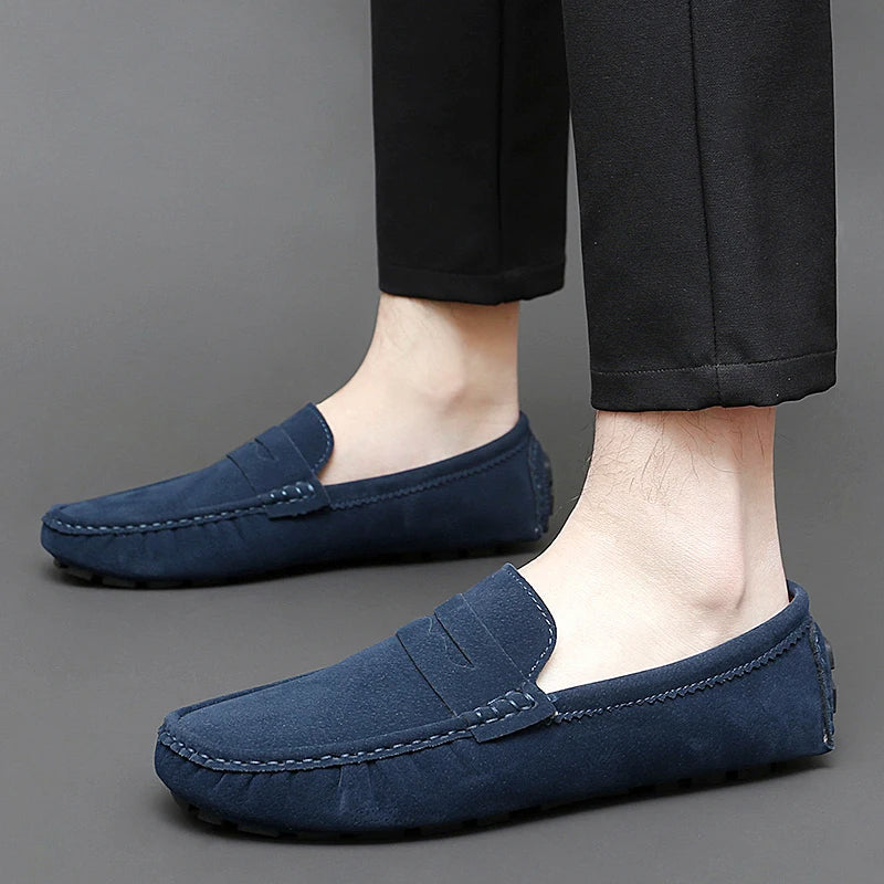 Levon™ – Suede Loafers med nautisk inspiration för alla säsonger
