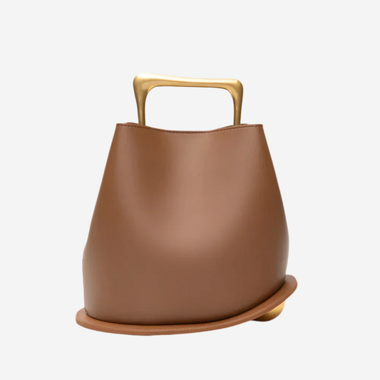 Alvaria – Elegant Väska med Geometriskt Handtag