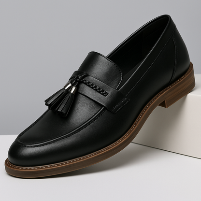 Gunnar™ – Leather Tassel Loafers med tidlös elegans för alla säsonger
