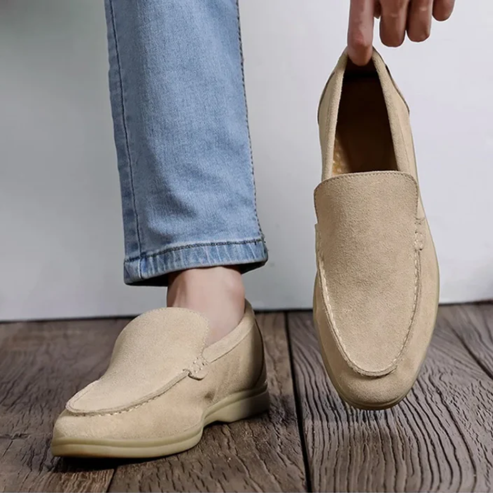 Hampus™ – Premium Suede Loafers med sofistikerad komfort för alla säsonger