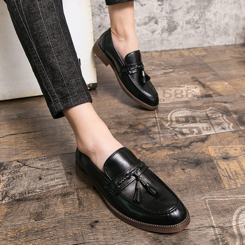 Gunnar™ – Leather Tassel Loafers med tidlös elegans för alla säsonger