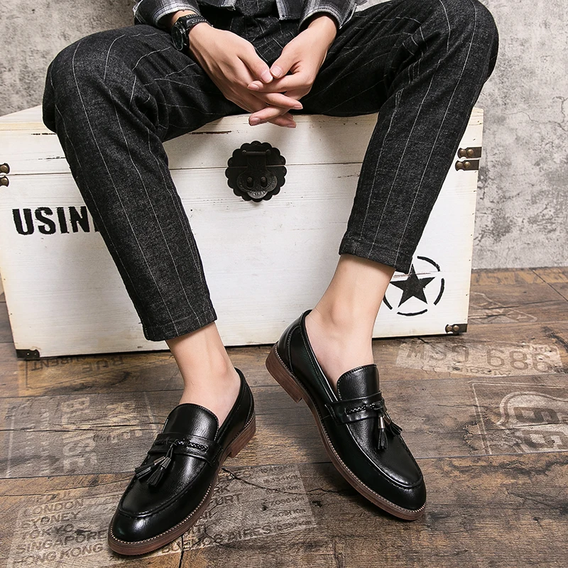 Gunnar™ – Leather Tassel Loafers med tidlös elegans för alla säsonger