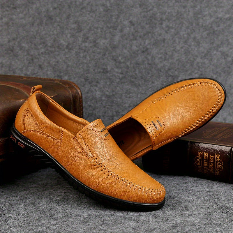 Olav™ – Elegant Leather Loafers med tidlös stil för alla säsonger