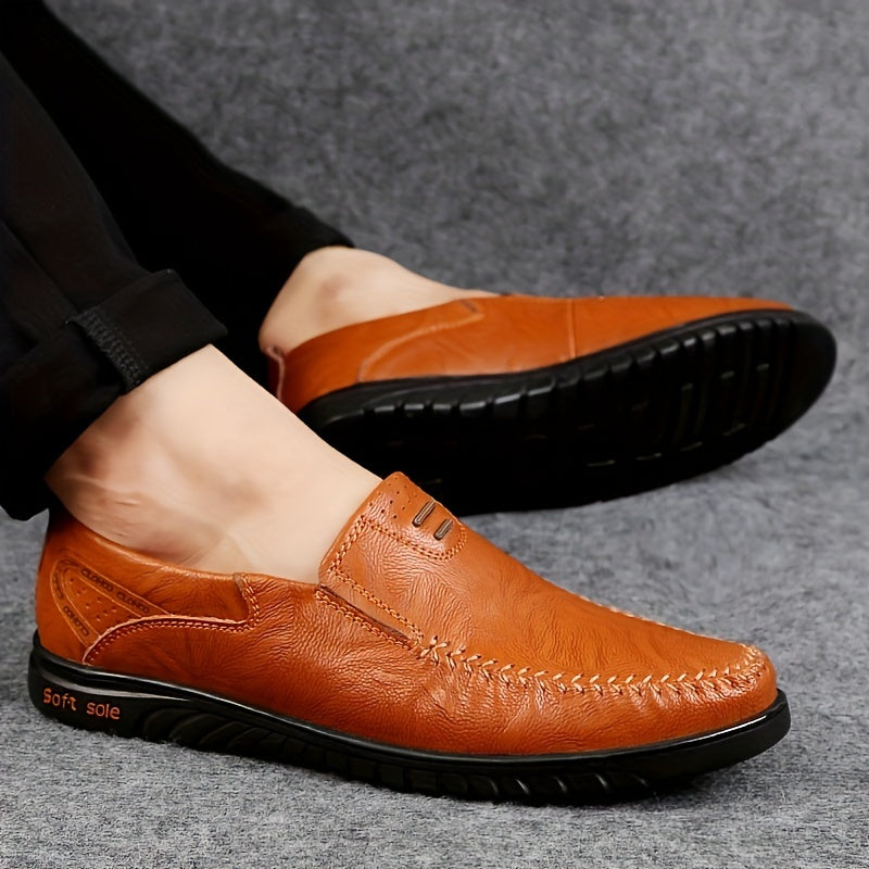 Olav™ – Elegant Leather Loafers med tidlös stil för alla säsonger