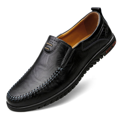 Olav™ – Elegant Leather Loafers med tidlös stil för alla säsonger