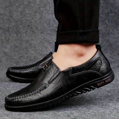 Olav™ – Elegant Leather Loafers med tidlös stil för alla säsonger