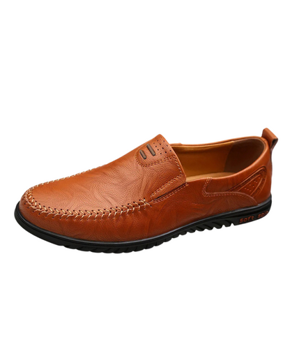 Olav™ – Elegant Leather Loafers med tidlös stil för alla säsonger
