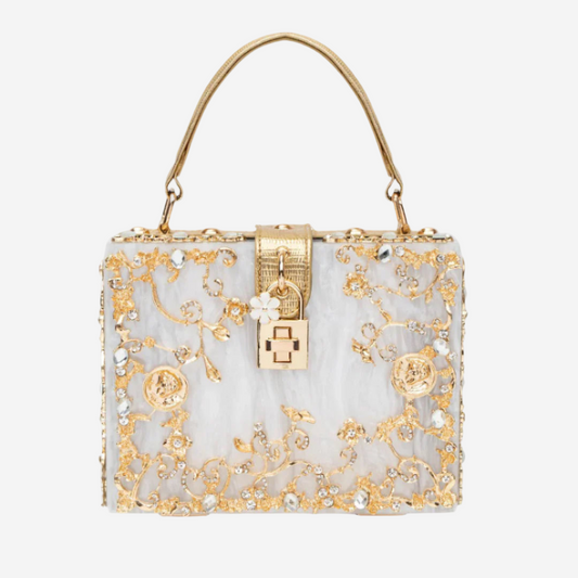 Florencea – Sofistikerad Boxväska med Blommotiv